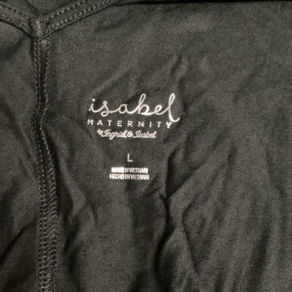 Isabel Maternity NWT Women's Black V Neck Sleeveless Rayon Blouse Top - Picture 4 of 7